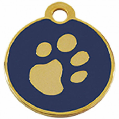 Identification plate for collar Imarc Circle Blue Golden