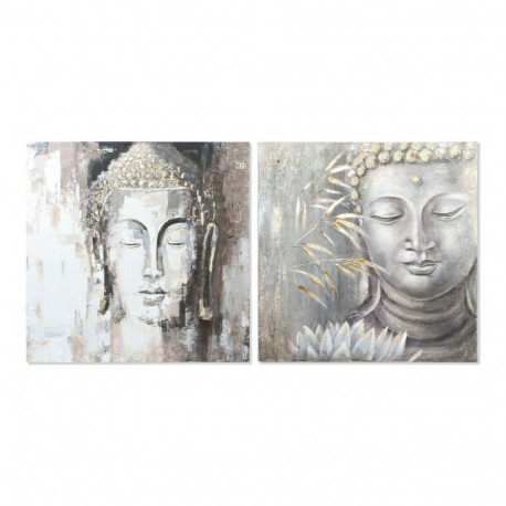 Maal DKD Home Decor CU-179192 100 x 3,8 x 100 cm Buddha Idamaine (2 Ühikut)