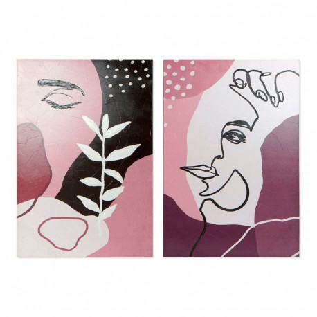 Maal DKD Home Decor Eye Abstraktne 80 x 3 x 120 cm Skandinaavia (2 Ühikut)