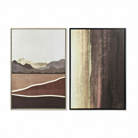 Maal DKD Home Decor 84 x 4,5 x 124 cm 83 x 4,5 x 124 cm Abstraktne (2 Ühikut)