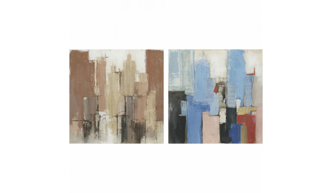 Kangas DKD Home Decor Mänd Kangas 100 x 2,4 x 100 cm