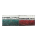 Maal DKD Home Decor 120 x 3,5 x 80 cm Abstraktne Kaasaegne (2 Ühikut)