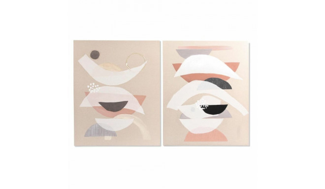 Painting DKD Home Decor 75,5 x 3,7 x 100 cm Abstract Modern (2 Units)