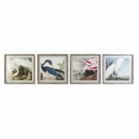 Maal DKD Home Decor Linnu Idamaine 60 x 2,5 x 60 cm (4 Ühikut)