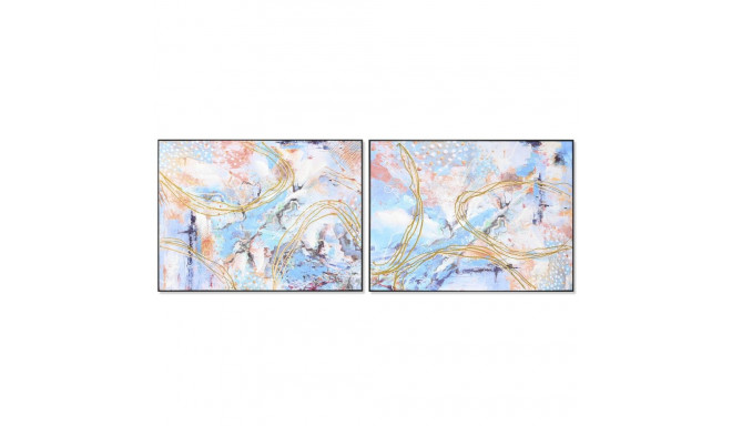 Maal DKD Home Decor 122 x 4,5 x 92 cm Abstraktne Kaasaegne (2 Ühikut)