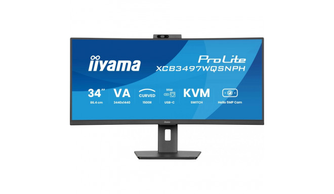 "TFT 34.0/86.4cm Iiyama ProLite XCB3497WQSNPH 21:9 curved"