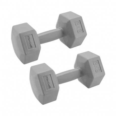 Spokey hantlikomplekt Monster 2x3kg 943621, hall