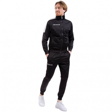 Givova spordidress Tuta Revolution TR033 1003 3XS, must-valge
