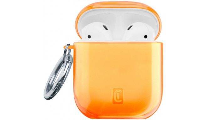 Airpods laadimiskarbiümbris Cellular Line Fresh 1/2, oranž