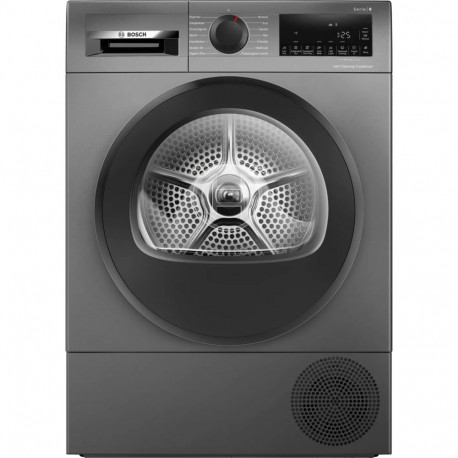 Bosch soojuspumbaga kuivati WQG245DXSN energiatõhususklass A+++ eestlaetav 9 kg kondenseeriv LCD süg