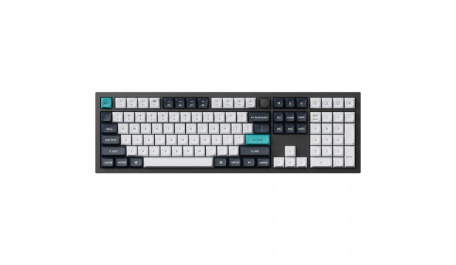 Keychron Q6 Max täissuuruses pruun lüliti süsinikmust