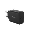Devia wall charger Rocket PD 45W 1x USB-C black+ cable USB-C - USB-C
