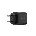 Devia wall charger Rocket PD 45W 1x USB-C black+ cable USB-C - USB-C