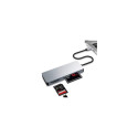 Platinet Multimedia Adapter Type-C 3.1 / Card Reader / MICRO SD / SDHC / SDXC / CF / Black