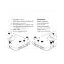 Swissten Slim Recovery Power Bank 2A / USB / Type-C / QI Charger For Wireless Devices 8000 mAh