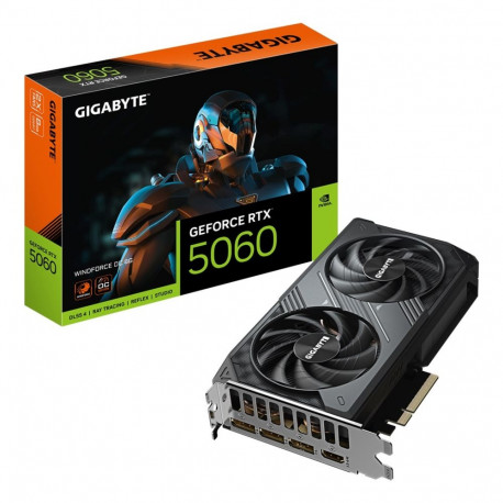 GIGABYTE GeForce RTX 5060 WINDFORCE OC 8G Graphics Card - 8GB GDDR7, 128bit, PCI-E 5.0, 2512 MHz Cor