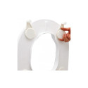 Toilet seat elevation cap with flap Etac HI-Loo 10 cm Toilet seat elevation cap with flap Etac HI-Loo 10 cm