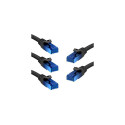 goobay Patch cable Cat6 U/UTP flat black 5,0m