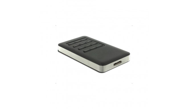 Externes Gehäuse M.2 Key B 42 mm SSD > USB 3.0 Typ Micro-B Buchse (grau/schwarz, mit Verschlüsselung