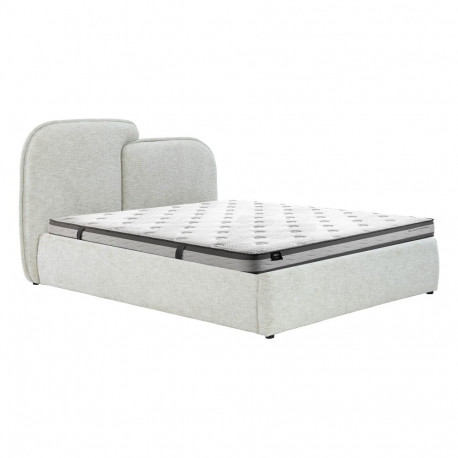 Bed EMBRACE with mattress HARMONY DUO 160x200cm, white