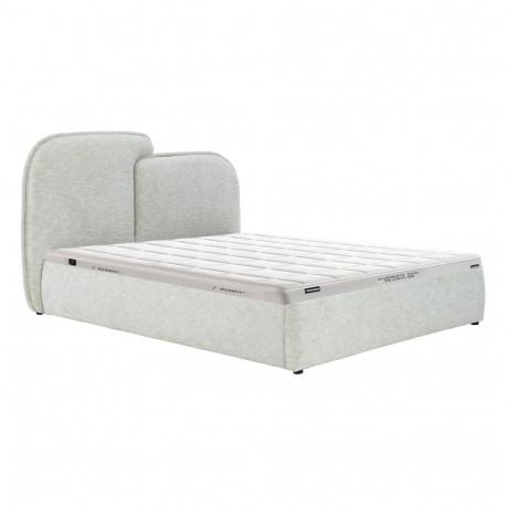 Bed EMBRACE with mattress HARMONY DUO SEASON 160x200cm, white