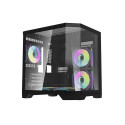 Darflash FT350 computer case + 5 aRGB fans (black)