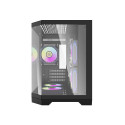 Darflash FT350 computer case + 5 aRGB fans (black)