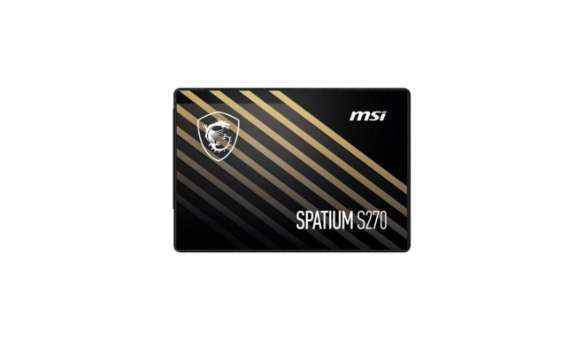 MSI SSD||SPATIUM S270|240GB|SATA|3D NAND|Write speed 400 MBytes/sec|Read speed 500 MBytes/sec|2,5"|T