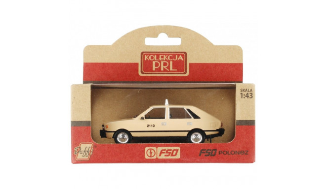 Pojazd prl fso polonez taxi beżowy