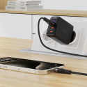 Acefast C11-04 USB-A kuni USB-C Magneetkaabel 3A Kiire Laadimine 1.2m Punutud Snap-On Ühendus Must