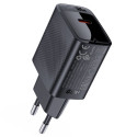 Acefast A82 GaN USB-C Laadija 20W PD Kiire Laadimine EL Pistiku Kompaktne ja Energiatõhus Must