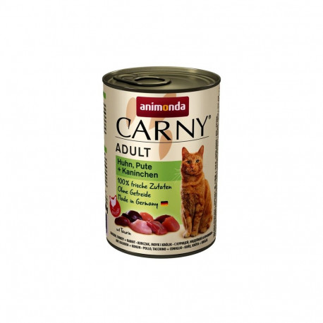 Wet Cat Food - Animonda Carny Adult Chicken/turkey/rabbit 400g