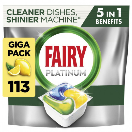 CAPS DISHWAS FAIRY PLATINUM LEMON 113PCE