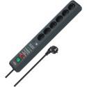 Brennenstuhl Secure-Tec 6-fach Steckdosenleiste anthrazit 3m