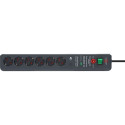 Brennenstuhl Secure-Tec 6-fach Steckdosenleiste anthrazit 3m