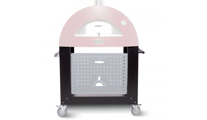 Alfa Forni Base for 2 Pizze black