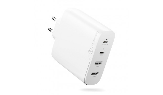 Alogic Rapid Power 100W 4-port kiire GaN laadija +kaabel 2m valge