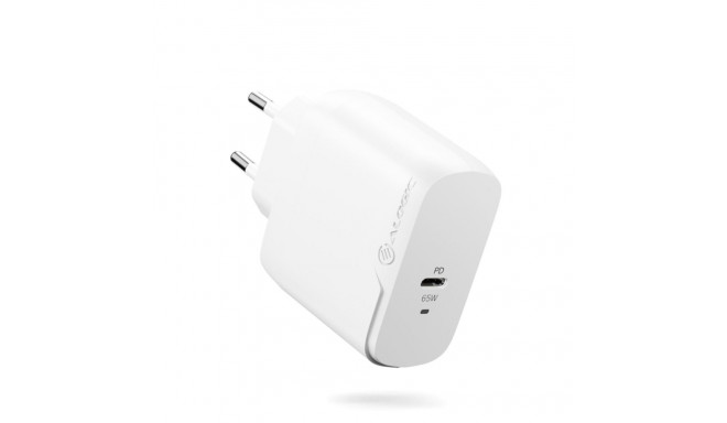 Alogic Rapid Power 65W USB-C PD kiire GaN laadija + USB-C kaabel 2m