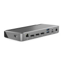 Alogic 100W USB-C DX3 kolmekordne 4K ekraan dokkimisjaam space gr