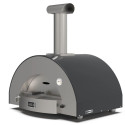 Alfa Forni Classico 2 Pizze Hybrid Schiefer Grau