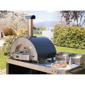 Alfa Forni Classico 4 Pizze Hybrid Schiefer Grau