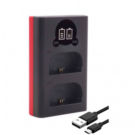 Baxxtar Pro laadija LCD kahepoolne LP-E6 jaoks