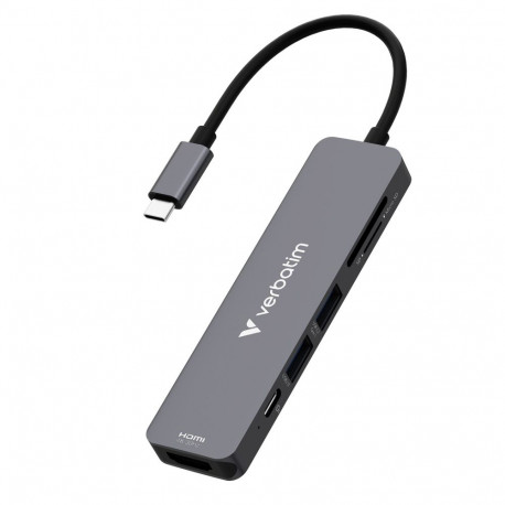 Verbatim USB-C Essentials Multi-Port Hub 6-porti/kardilugeja 32156