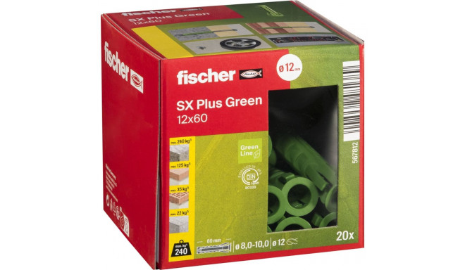 Fischer Dübel SX Plus Green 12x60