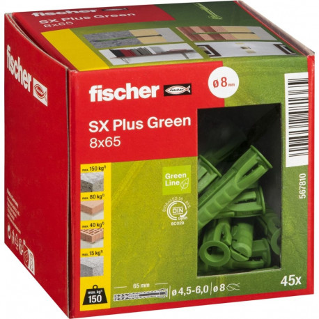 Fischer tüübel SX Plus 8x65, roheline