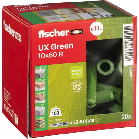 Fischer universaaltüübel UX 10x60 R, roheline