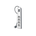 Belkin ülepinge kaitse 4 pistikuga 2 meetrine toitejuhe BSV400vf2M-V2