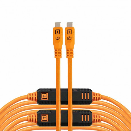 Tether Tools USB-C kaabel TetherPro Optima 10G sirge 9.4m, oranž