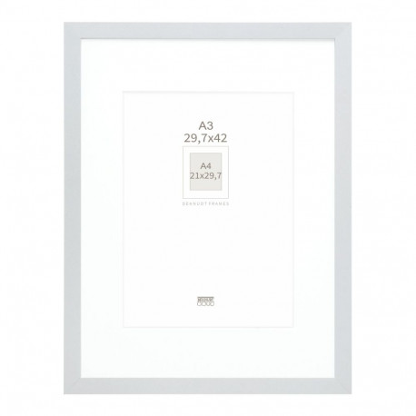 Deknudt S66KD1 P1 DIN A3 29,7x42 Wood silver with Passepartout