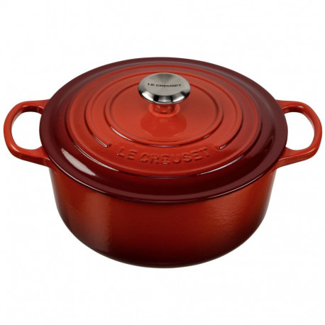 Le Creuset Signature ümmargune pajaroog 26 cm cerise